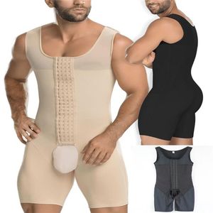 Man Full Body Shaper Slimming Tummy Control Shapewear Plus Size 6XL Tummy Shaper Vest Underwear Corset Waist Cincher Men Bodysuit263k