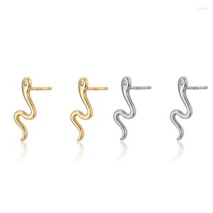 Brincos de argola ryju 925 prata esterlina minimalista cobra cartilagem huggie orelha piercing brinco para mulher menina presente hipoalergênico