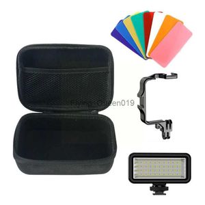 Flash Heads À Prova D 'Água Câmera Luz de Preenchimento Para LED Mergulho Luz de Preenchimento Lâmpada Suporte Bolsa Kit Acessórios de Câmera de Ação J7L3 YQ231003