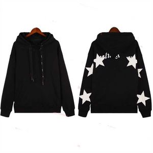 Bear Hoodie Designer Kläder Fashion Sweatshirts Palmes Angels Broken Tail Shark Letter Flock Embroidery Loose Mens Womens Hooded Casual Pullover Jacket 3YV7