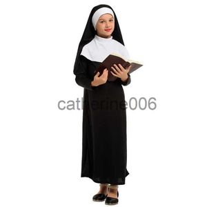 Occasioni speciali Costume da suora per bambini per bambini Cosplay per ragazze Costumi di Halloween Fancy Dress x1004