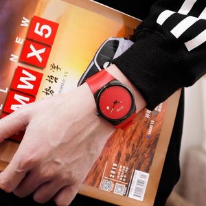 2022 SKMEI Quartz Watch Men Lady Fashion Mens Women Wristwatches Waterproof PU Small Dial Watches Army Green relogio masc 1509187G
