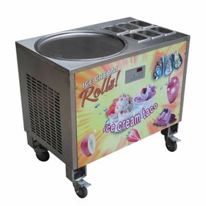 Shipping Free to Door Etl CE Attrezzatura per la trasformazione alimentare 50 cm Macchina di gelato fritto rotondo con 6 secchi