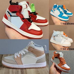 Kids Shoes 1s 1 Basketball High Sneakers Boys Girls Mid I Outdoor Sport Children Running Trainers Kid Youth Shoe Toddler Athletic Sneaker Bred Grey Mulit Size eur 26-35