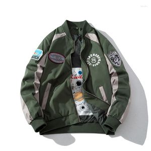 Männer Jacken Stickerei Varsity Jacke Männer Frauen Brief Vintage Mode Baseball Mantel Männlich Frühling Herbst Windjacke Koreanische Blau Grün