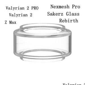 Tubi di fumo Sostituzione Pyrex BB Fat Glass Tubo per Zeus Z Max Sakerz Valyrian 2 Pro Rebirth RTA NexMesh Wotofo Profilo Pyro V4 It Dhrqb