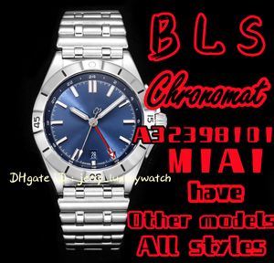 BLS Luksusowe męskie zegarek mechaniczny A32398101M1A1 Chronomat Automatyczne GMT 40 mm itp. 2836 GMT Ruch! Handel stalowy Six