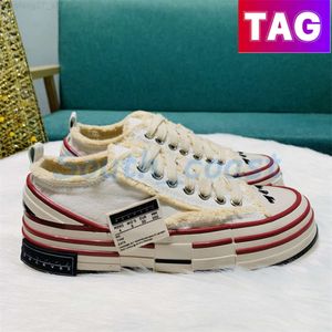 XVESSE/SCARPE CASUALI CAVI Vanness Wu bassa con pizzo vulcanizzato su sneaker posteriori a base di muli slipisti bianchi cremosi tutto bianco arancione nero blu giallo sneaker yjh1