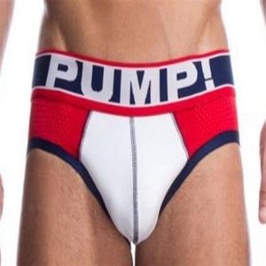 Whole new fine Mid-rise men's underwear cotton breathable color matching men's briefs PUMP 3piece lot253O