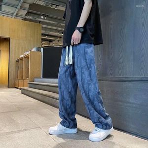 Pantaloni da uomo Appesi Pantaloni dritti a gamba larga per logo Wind Tide Comodo tempo libero