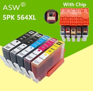 Ink Cartridges ASW 564XL Compatible Cartridge 564 For Deskjet 4610 4620 6512 6515 D5460D5463D5468D7560 Inkjet Printer1323262