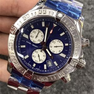 Mens Automatic Mechanical Quartz Battery Watch rostfritt stål Bältekalender Lysande vattentät multifunktionellt affärsmode 230V