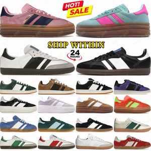 Designer Shoes Gazelle Bold Indoor Campus 00s Suede Low Top Leather Trainers OG Cloud White Black Gum Pink Glow Dark Green luxury mens womens outdoor casual sneakers