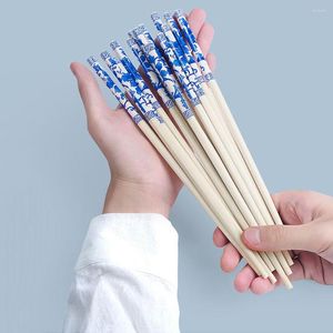 Chopsticks Reusable Safety Sturdy Bamboo Sticks Fixture Tableware