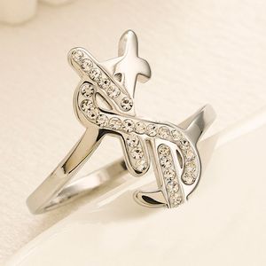 Designer Ring Love Luxury Rings Crystal Diamond Rostfritt stål Fashion Womens smycken Män Varumärke