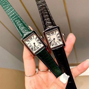 TM Watch Top Lady Watches New Fashion Women Dress Watches Casual Rectangule Leather Strap Relogio Feminino Lady Quartz Wristwatche307o
