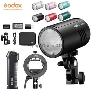 Flash Heads Novo estoque Godox AD100Pro Outdoor Flash 100Ws TTL 2.4G HSS Pocket Flash Strobe Light com bateria de lítio 360 Full Power Flashe YQ231003