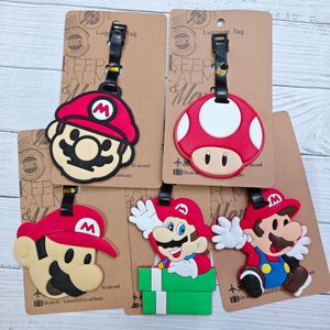 boy comic game characters travel Accessories Luggage Tag Silica Gel Suitcase ID Addres Card Holder Baggage Boarding Tag Portable Label