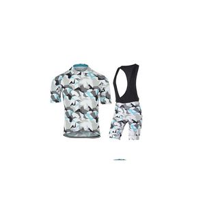 Cycling Jersey Set Camouflage Set Ropa Ciclismo Clothing Mtb Bike kläder 2022 Cykel Uniform Mans Cycle 2XS-6XL A13 Drop Delivery S Dhoih