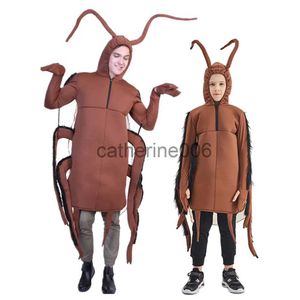 Speciella tillfällen vuxna roliga kackerlackan halloween kostym barn insekt cosplay kläder carnival påsk purim fancy klänning x1004
