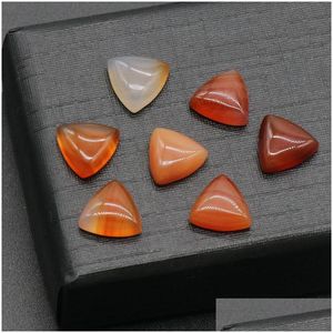 Loose Gemstones Mti Shape Ring Face Natural Carnelian Single Curved Square Geometry Diy Jewelry Inlaid With Naked Stone Accessories Dr Dhx19