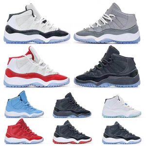 designer 11 bambini scarpe da basket per bambini bambino 11s XI cherry bred cool grigio Concord unc space jam gamma blu scarpe da ginnastica per bambini fas211U