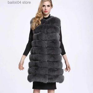 Kvinnors päls faux päls zadorin veste femme vinter varm lång faux päls väst kvinnor fluffy faux pälsjacka veste fyrrure päls gilet casaco pele t231003