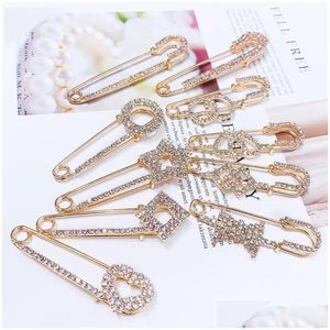 Pins Broschen Strass Brosche Dekorative Pin Frauen Pullover Strickjacke Schal Kleidung Dekor Hsj88 Drop Lieferung Schmuck Dhzev