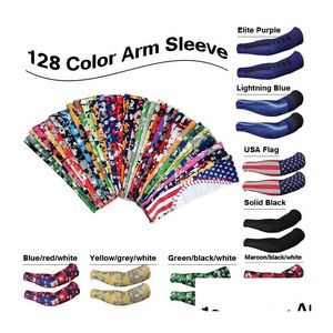 Arm Leg Warmers 2023 Ny anpassad Camo Compression Sport ärmar Fuktighet Wicking Softball Baseball Cycling Drop Delivery Outdoors Dholq