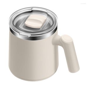 Water Bottles 304 Stainless Steel Mug With Cover Office Teacup Double-layer Ironing Proof Coffee Cup Insulated