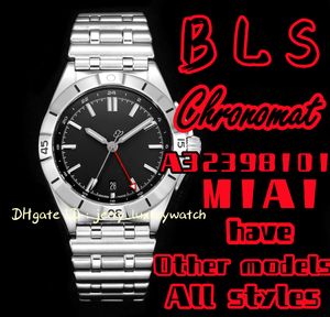 BLS Luxury Men's Watch Mechanical Timing A32398101M1A1 Chronomat Automatic GMT 40mm, etc.2836 GMT Movement! Stålremsa handel fyra