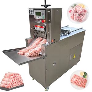 Automatische CNC-Doppel-Vier-Schnitt-Lammbrötchenmaschine, elektrisches Gefrierfleisch, Hammelfleisch, Edelstahl