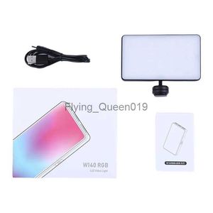 Вспышки T5EE RGB Mini LED Video Light 2500K-9000K Заполняющая лампа для фотографий с адаптером для крепления на холодный башмак для прямой трансляции Vlog YQ231003