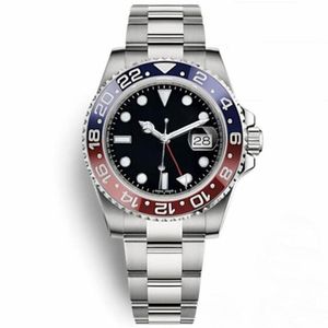 Лучшие мужские часы автоматические механические высокого качества красные, синие Pepsi автоматические мужские часы светящиеся деловые водонепроницаемые 30M2722