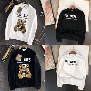 Tasarımcı Erkek Hoodies Hoody Pullover Sweatshirtler Gevşek Uzun Kollu Ayı Jumper Kadın Üstleri Giyim Moda Siyah Hoodie Kadın Yüksek Kalite Nakış M-3XL