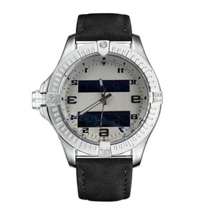 Moda quadrante blu orologi da uomo orologio doppio fuso orario puntatore elettronico display montre de luxe orologi da polso cinturino in caucciù orologio maschile272B