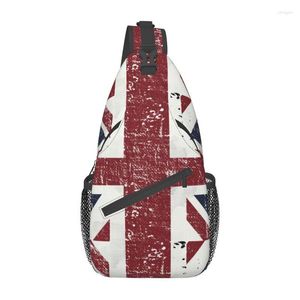 Backpack Personalized British Flag Sling Bags For Men Union Jack UK United Kingdom Shoulder Crossbody Chest Traveling Daypack