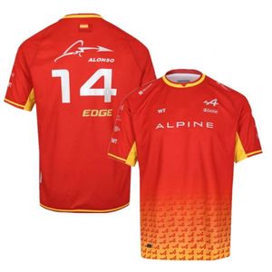 ALP T-Shirts F1 Alpine Herren Formel 1 Poloshirts Pit Grand Prix Motorrad schnell trocknende Reitbekleidung W63c334o