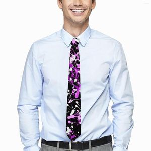 Papillon Cravatta con vernice splatter Stampa colorata Collo per il tempo libero Cravatta per adulti retrò alla moda Accessori Colletto con motivo di qualità