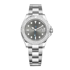 Men's Yacht 40mm Silver Dials Master Automatic Watches Mechanical sapphire luminous watch montre de luxe Clasp Wrist full sta190S