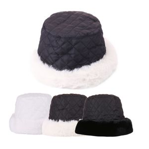 Chapéus de balde de inverno de pele sintética bonés de pescador feminino engrossar chapéu de pelúcia ao ar livre manter quente de alta qualidade chapéus de balde femininos masculinos