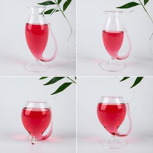 Wine Glasses 1 PC Whiskey Glass Heat Resistant Sucking Juice Drinking Straw Cup