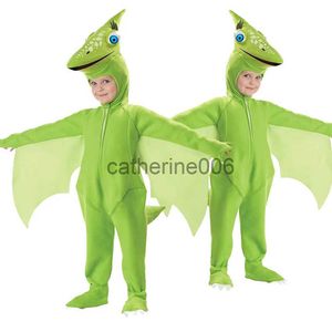 Special Occasions Kids Animal Dinosaur Costume Dragon Jumpsuit with Wing Pterosaur Game Clothing Halloween Cosplay Performance Clothes x1004