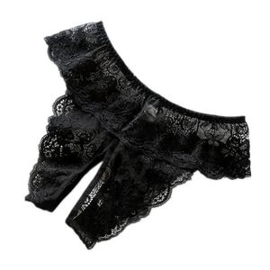 Women's Panties M-4XL Open Crotch Underwear Porn Lace Transparent Women Plus Size G String Crotchless Female Underpants Sex T233l