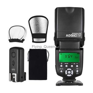 Flash Heads Andoer AD560 IV 2.4G Wireless Universal On-Camera Slave SpeedLite Flash Light GN50 med Flash Trigger Diffuser för DSLR-kameror YQ231003