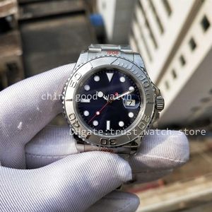 Erkekler yeni stil izliyor gmf fabrika su geçirmez erkekler tarih 904L çelik çerçeve mavi kadran otomatik cal 3135 hareket dive watch lum311r