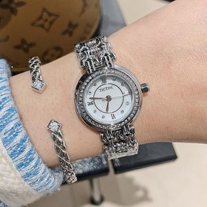 Наручные часы, модные серебряные часы-браслет для женщин, роскошный ремешок из сплава, кварцевые женские часы, подарок для девочек, розовое золото, капля