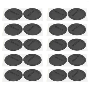 Wine Glasses 20 Pcs Adhesive Silicone Pad Water Bottles Stainless Steel Round Mats Bottom Glass Silica Gel Tumbler Pads Durable