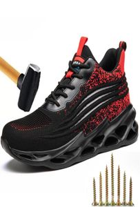 Safety Shoes Work Sneakers Antipuncture Antismash Steel Toe Sport Safty Lightweight Men 2204113550669