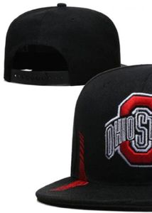 2023 All Team Fan's USA College Baseball Adjustable Buckeyes Hat On Field Mix Order Size Closed Flat Bill Base Ball Snapback Caps Bone Chapeau a0